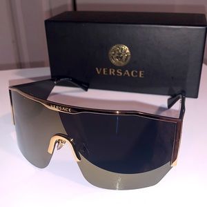 Versace ve2220 mirrored shield unisex Sunglasses